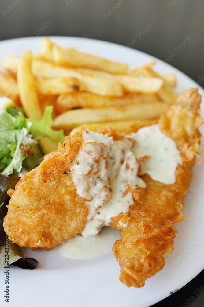 fish and chips, deep fried crispy meal fish and chips, deep fried crispy meal