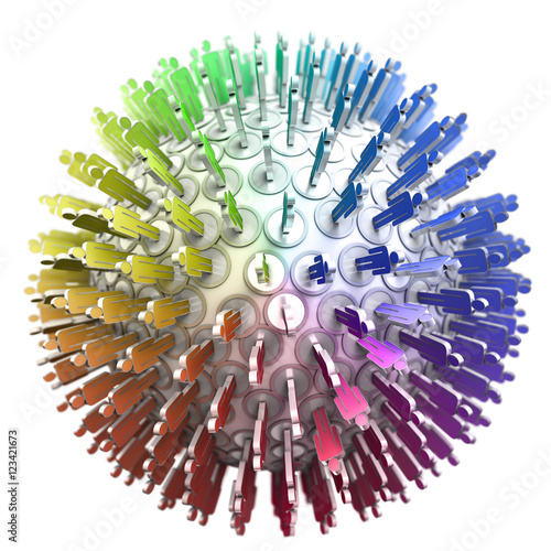 People multicolored