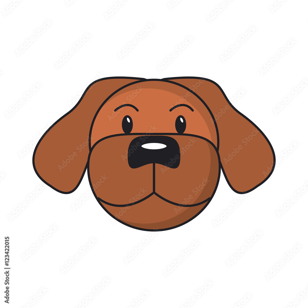 Dog cartoon icon. Pet animal domestic and care theme. Isolated design. Vector illustration Dog cartoon icon. Pet animal domestic and care theme. Isolated design. Vector illustration