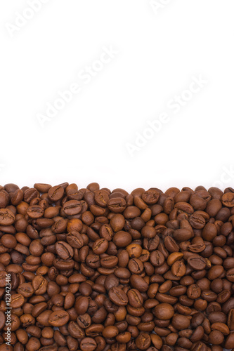 coffee beans, isolated white background