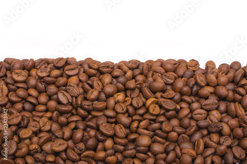 coffee beans, isolated white background