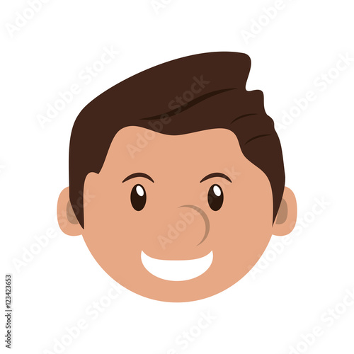 Man cartoon icon. Avatar people and person theme. Isolated design. Vector illustration