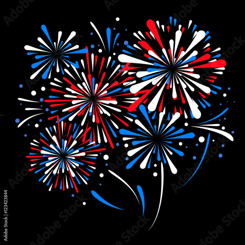 Vector holiday firework