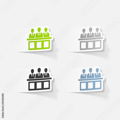realistic design element. jurors