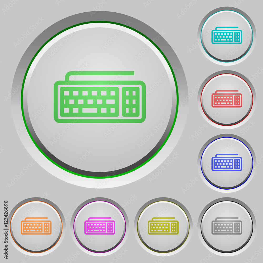 Computer keyboard push buttons Computer keyboard push buttons