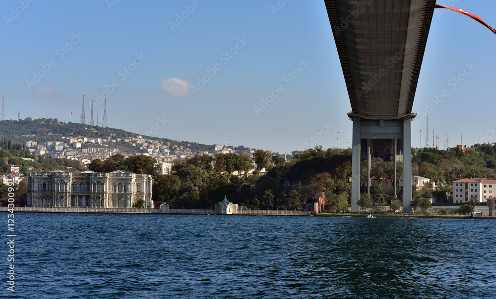First Bosphorus Bridge and Beylerbeyi Palace First Bosphorus Bridge and Beylerbeyi Palace