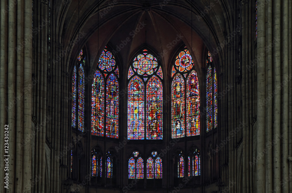 Vitrail de la cathédrale de Troyes Vitrail de la cathédrale de Troyes