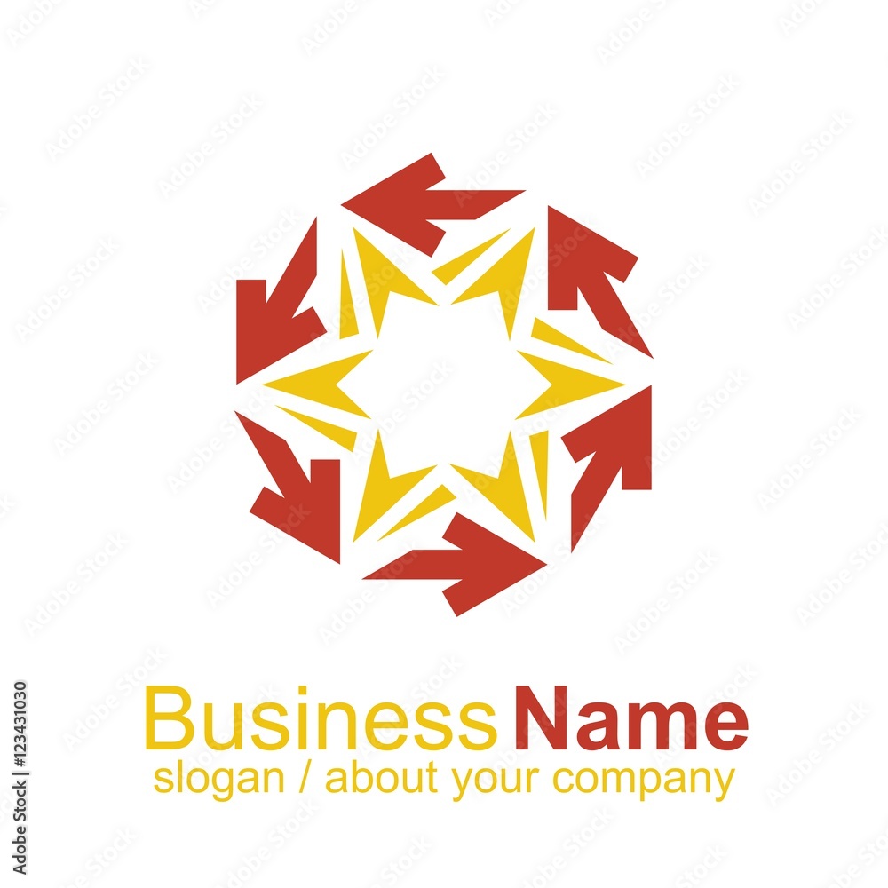 Obraz premium arrow vector logo