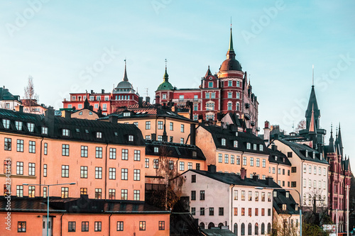 Wallpaper Mural Colorful Nordic Houses of Stockholm, Sweden Torontodigital.ca