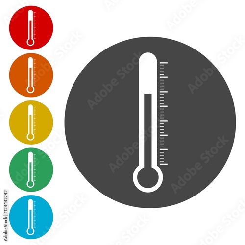 Thermometer icon hot 