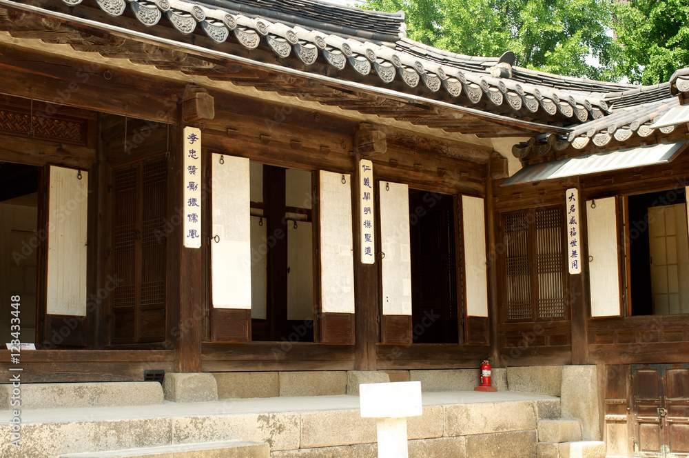 Naklejka premium Pałac Unhyeongung w Seulu w Korei