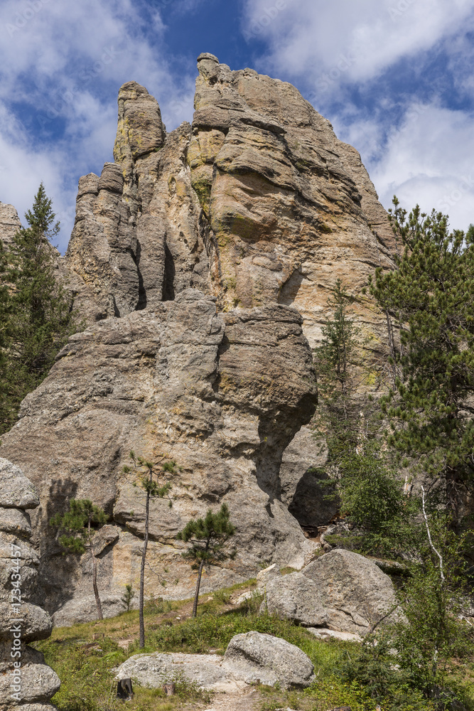 Cathedral Spires / Scenic rock formations in the Black Hills of South Dakota.