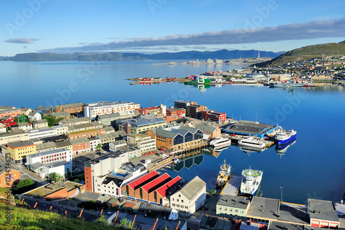 view of Hammerfest City, Norway photo