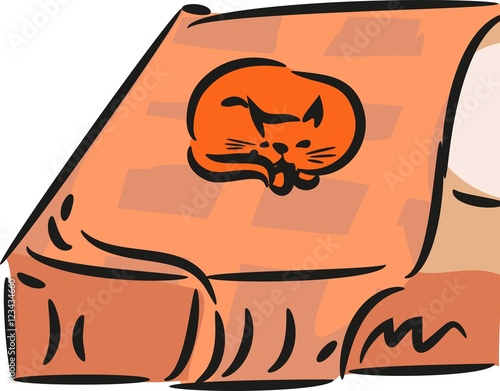 red cat lies on a bed