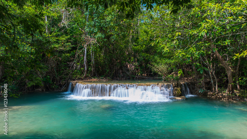 Erawan waterfall loacated Kanjanaburi Province , Thailand