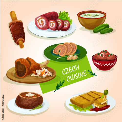 Czech cuisine comfort dishes for dinner design