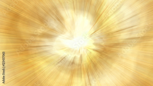 Motion blur yellow pattern with a powerful blast