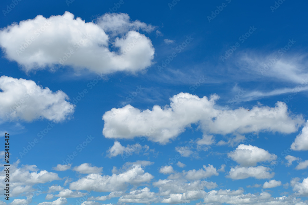 Bright sky and white cloud panorama Bright sky and white cloud panorama