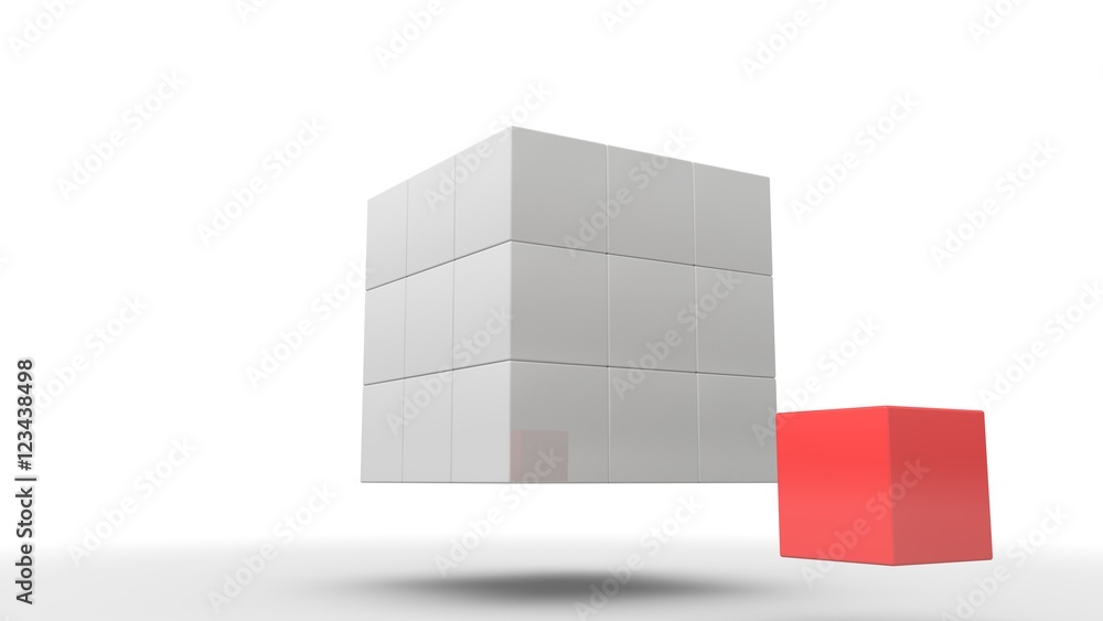Cubes in a arrangement Cubes in a arrangement