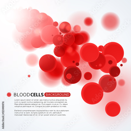 Obraz na płótnie Blood cells background w salonie