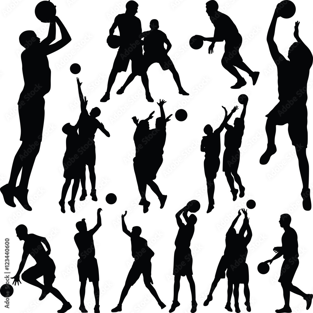 Naklejka premium basketball player