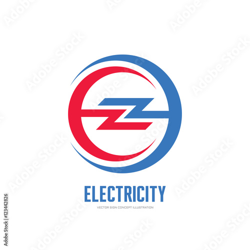 Free Download Electricity - vector logo template concept illustration. Lightning in circle. Modern technology creative sign. Design element. - GFXLoad
