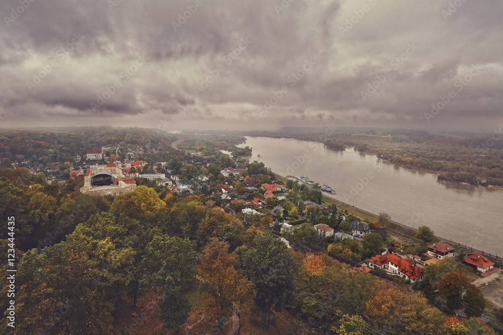 Kazimierz Dolny - a beautiful Polish town as seen from the tower