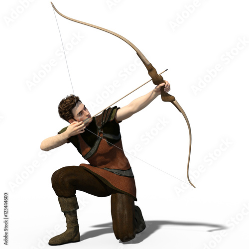 Fotografia Handsome archer isolated