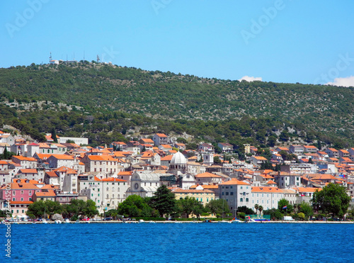 Cityscape of Sibenik, Croatia.