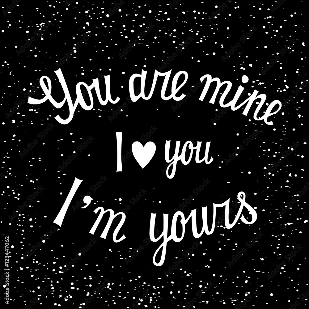 Naklejka premium Hand drawn print with lettering and decoration.