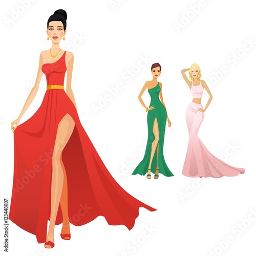 Models on the catwalk