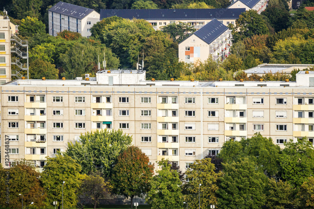 Plattenbauten in Dresden