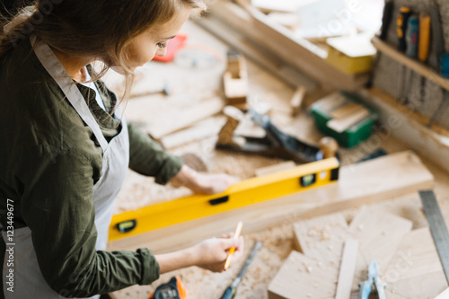 Female carpenter