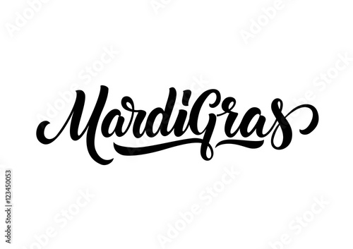 Mardi Gras Lettering Design