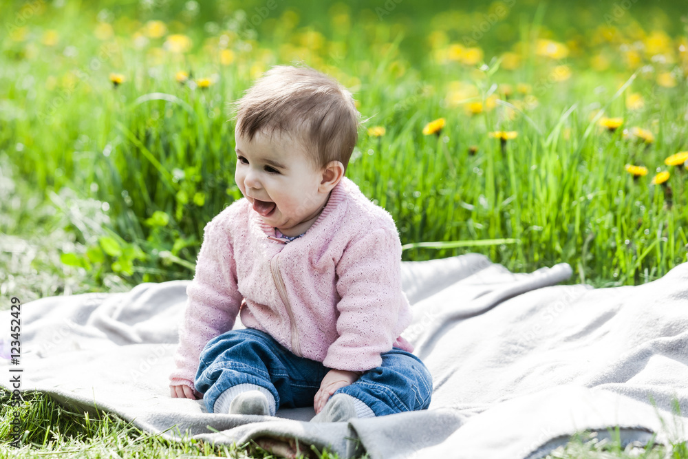 Little girl having fun. Little girl having fun.