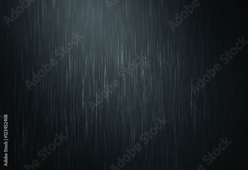 the rain water drop falling in rainy season with dark color as abstract background photo