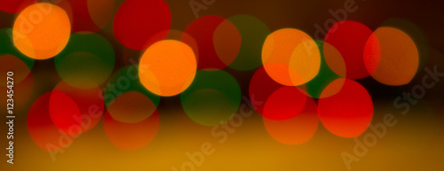 Colorful Christmas Bokeh background.