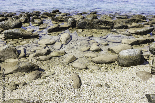 Rocks on the beach.