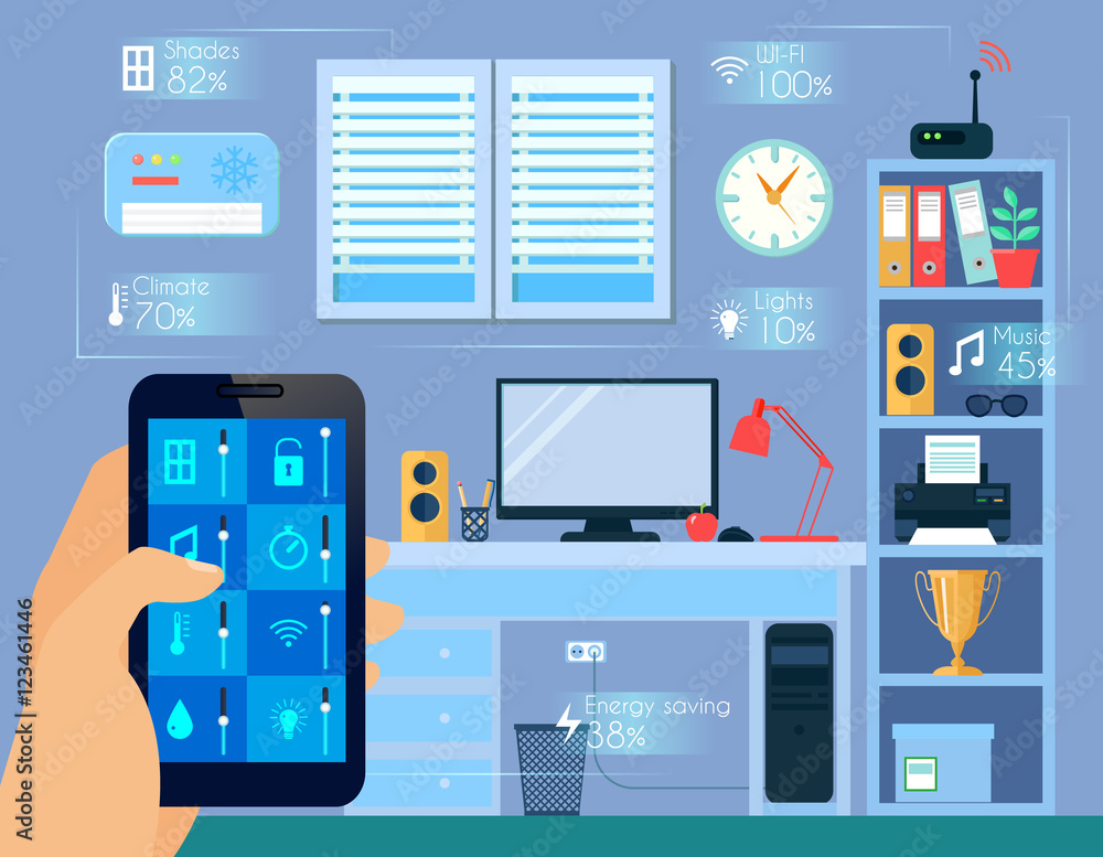 Smart Home Concept Illustration Smart Home Concept Illustration