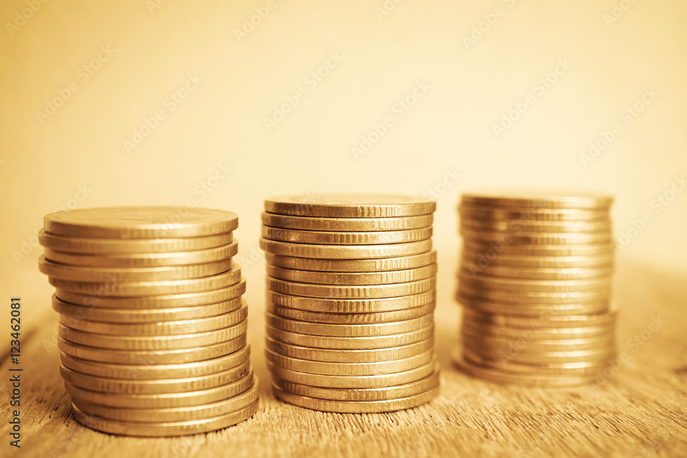 rows of coins for finance and banking concept
rows of coins for finance and banking concept
