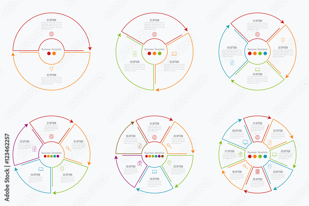 Naklejka premium Set with infographics