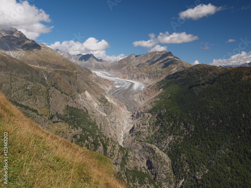 Aletschgletscher mit Gletschertor photo