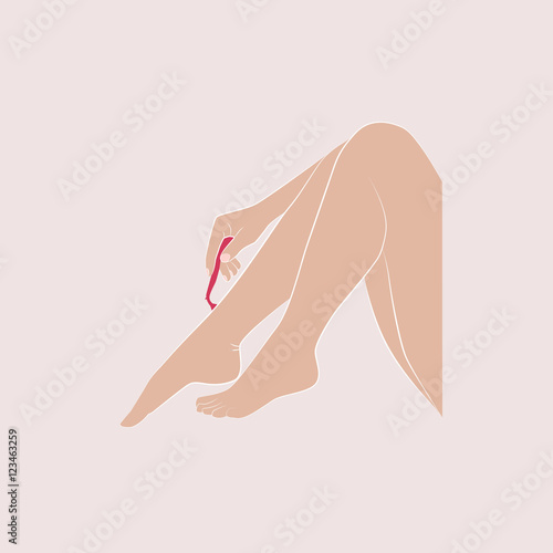 hair removal with a razor