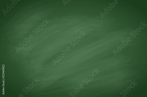 Horizontal green chalkboard background, vector illustration.