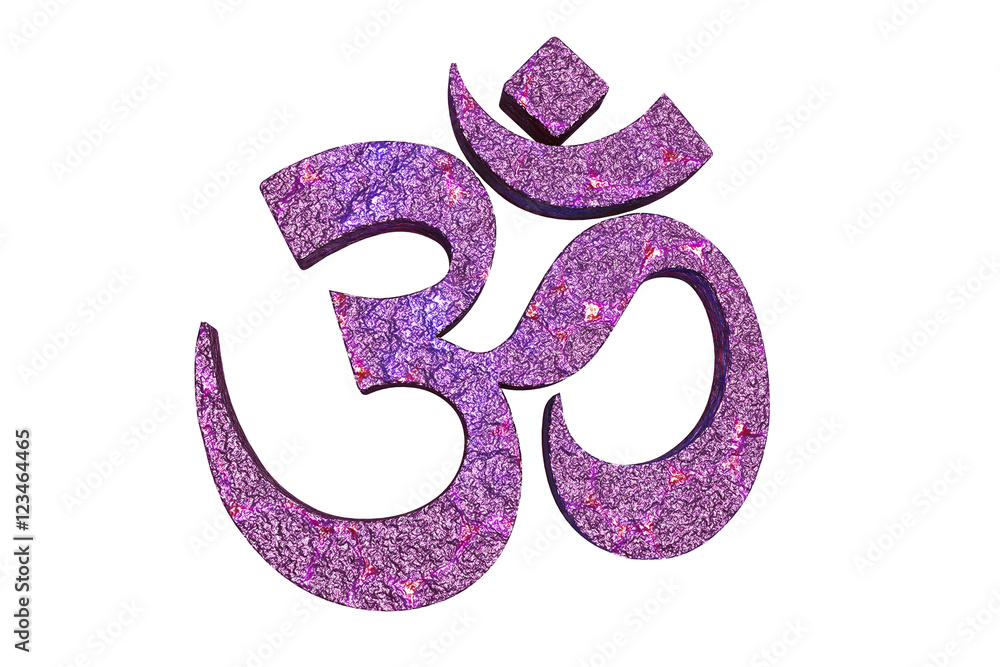 Hindu word reading Om or Aum symbol Hindu word reading Om or Aum symbol