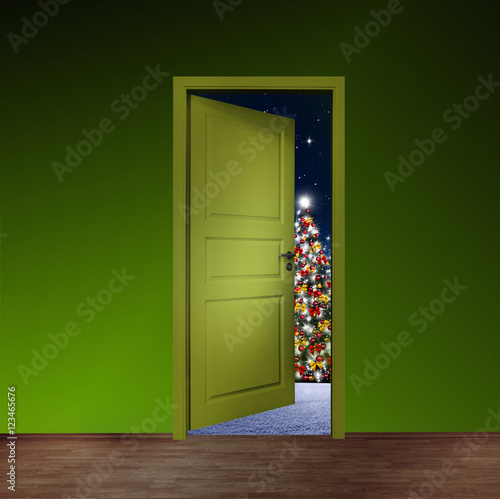 Tür ins ZWeihnachtszimmer