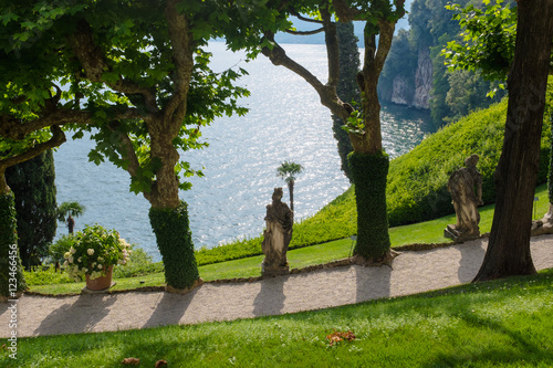 Old statue in villa Balbianello