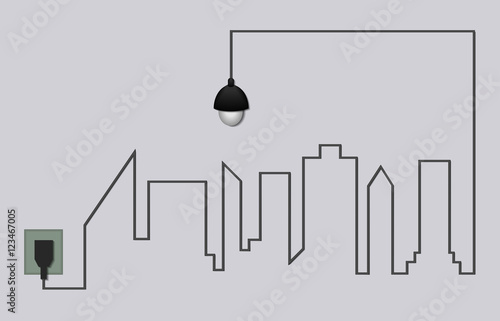 light and city background