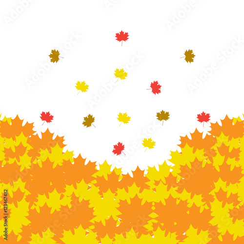 Background of autumn with leaves of maple © valeriia_t