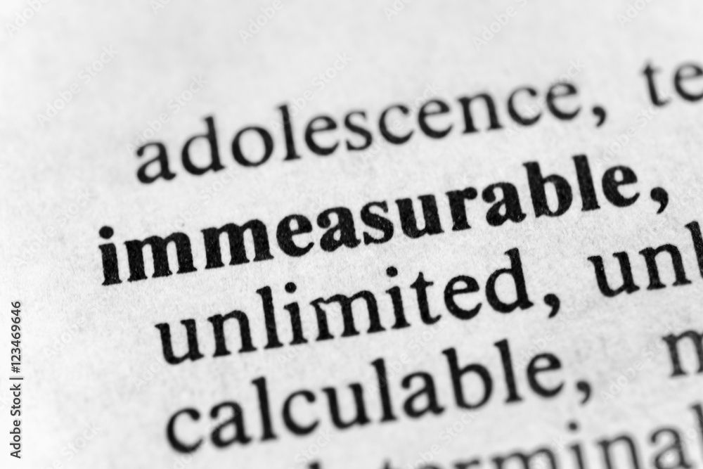 Immeasurable Immeasurable
